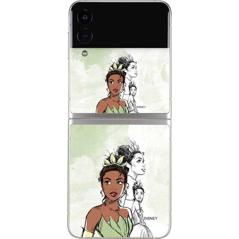 Disney Princess Tiana Sketch Galaxy Z Flip4 5G Skin